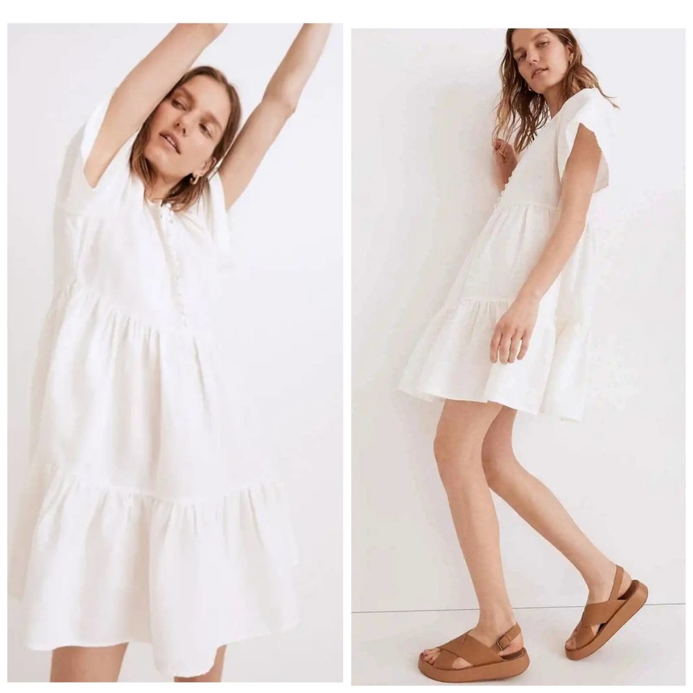 Madewell White Mini Dress